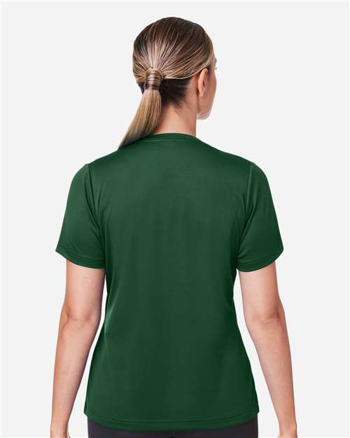 Team 365 TT15W Women's Zone Performance Mesh T-Shirt - Sport Dark Green - model back
