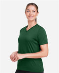 Team 365 TT15W Women's Zone Performance Mesh T-Shirt - Sport Dark Green - model side