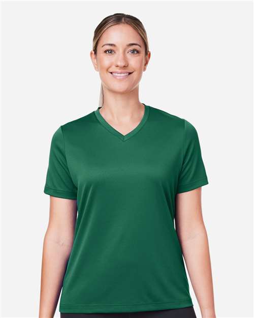 Team 365 TT15W Women's Zone Performance Mesh T-Shirt - Sport Forest - model front