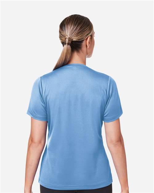 Team 365 TT15W Women's Zone Performance Mesh T-Shirt - Sport Light Blue - model back