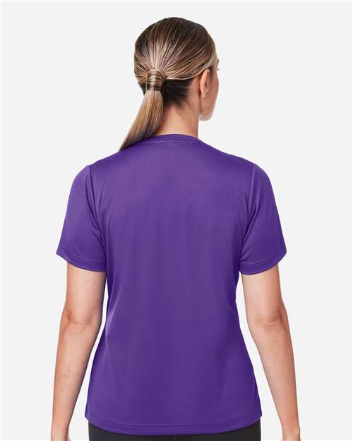 Team 365 TT15W Women's Zone Performance Mesh T-Shirt - Sport Purple - model back