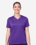 Team 365 TT15W Women's Zone Performance Mesh T-Shirt - Sport Purple - model front