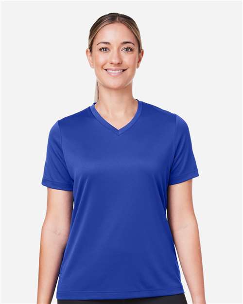 Team 365 TT15W Women's Zone Performance Mesh T-Shirt - Sport Royal - model front
