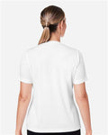 Team 365 TT15W Women's Zone Performance Mesh T-Shirt - White - model back