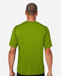 Team 365 TT15 Men's Zone Performance Mesh T-Shirt - Acid Green - model back
