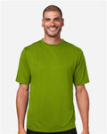 Team 365 TT15 Men's Zone Performance Mesh T-Shirt - Acid Green - model front