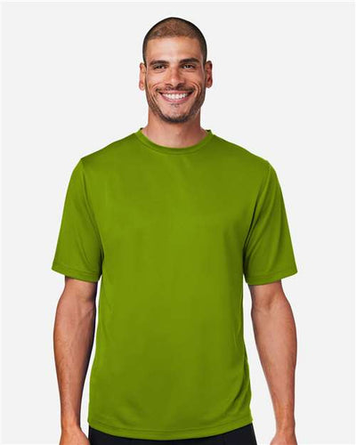 Team 365 TT15 Men's Zone Performance Mesh T-Shirt - Acid Green - model front