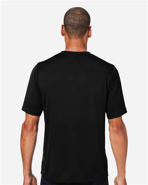 Team 365 TT15 Men's Zone Performance Mesh T-Shirt - Black - model back