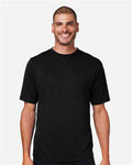 Team 365 TT15 Men's Zone Performance Mesh T-Shirt - Black - model front
