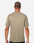 Team 365 TT15 Men's Zone Performance Mesh T-Shirt - Coyote Brown - model back