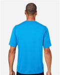 Team 365 TT15 Men's Zone Performance Mesh T-Shirt - Electric Blue - model back