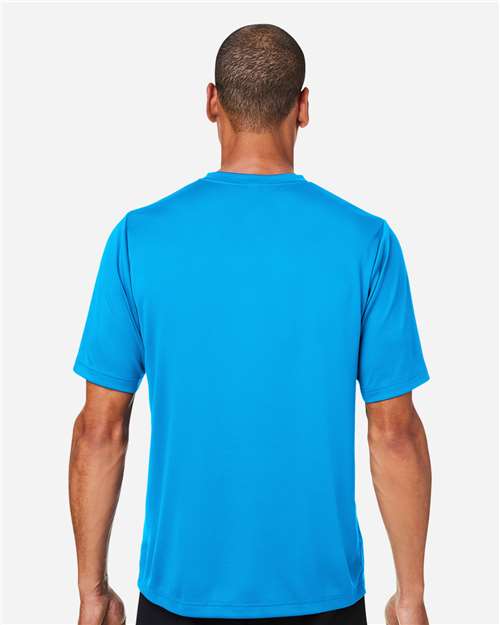 Team 365 TT15 Men's Zone Performance Mesh T-Shirt - Electric Blue - model back