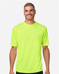 Team 365 TT15 Men's Zone Performance Mesh T-Shirt - Safety Yellow - model front