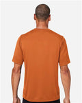 Team 365 TT15 Men's Zone Performance Mesh T-Shirt - Sport Burnt Orange - model back