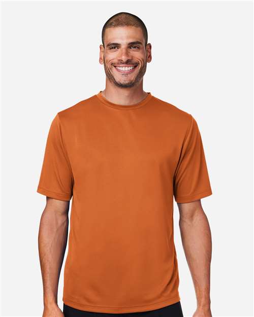 Team 365 TT15 Men's Zone Performance Mesh T-Shirt - Sport Burnt Orange - model front