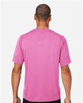 Team 365 TT15 Men's Zone Performance Mesh T-Shirt - Sport Charity Pink - model back