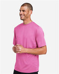 Team 365 TT15 Men's Zone Performance Mesh T-Shirt - Sport Charity Pink - model side