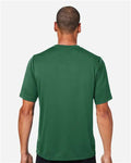 Team 365 TT15 Men's Zone Performance Mesh T-Shirt - Sport Dark Green - model back