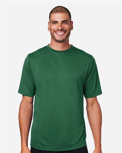 Team 365 TT15 Men's Zone Performance Mesh T-Shirt - Sport Dark Green - model front