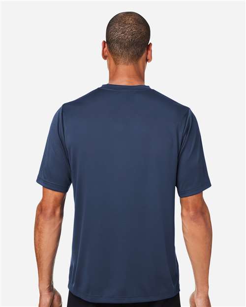 Team 365 TT15 Men's Zone Performance Mesh T-Shirt - Sport Dark Navy - model back