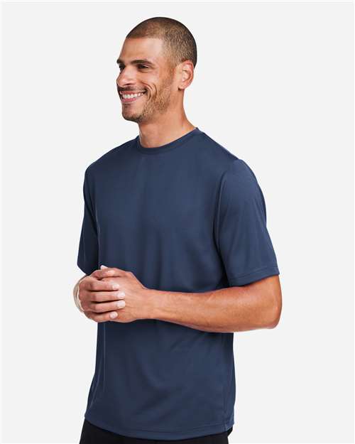 Team 365 TT15 Men's Zone Performance Mesh T-Shirt - Sport Dark Navy - model side