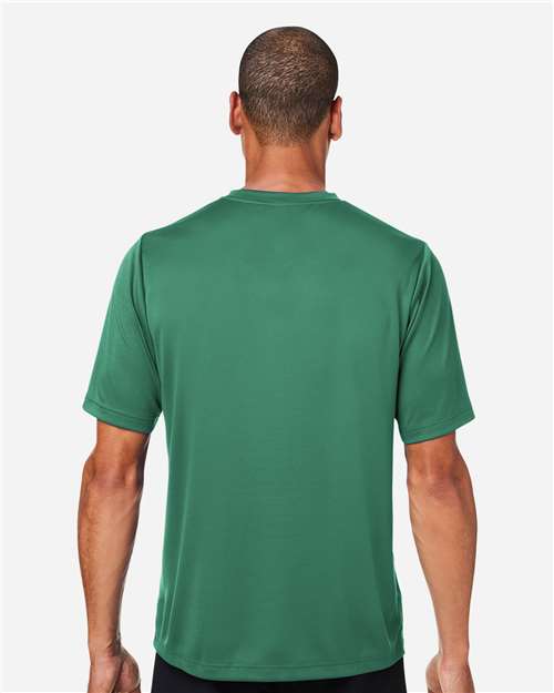 Team 365 TT15 Men's Zone Performance Mesh T-Shirt - Sport Forest - model back