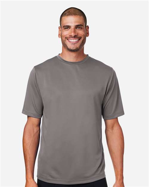 Team 365 TT15 Men's Zone Performance Mesh T-Shirt - Sport Graphite - model front