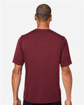 Team 365 TT15 Men's Zone Performance Mesh T-Shirt - Sport Maroon - model back