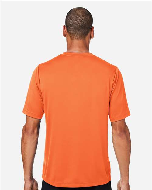 Team 365 TT15 Men's Zone Performance Mesh T-Shirt - Sport Orange - model back