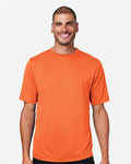 Team 365 TT15 Men's Zone Performance Mesh T-Shirt - Sport Orange - model front