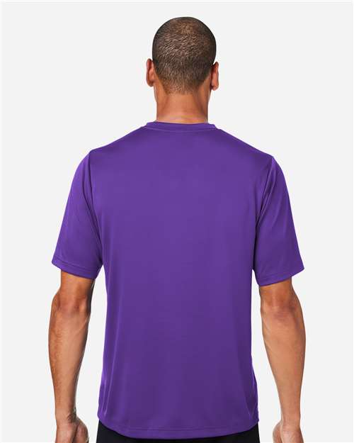 Team 365 TT15 Men's Zone Performance Mesh T-Shirt - Sport Purple - model back