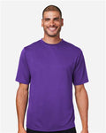 Team 365 TT15 Men's Zone Performance Mesh T-Shirt - Sport Purple - model front