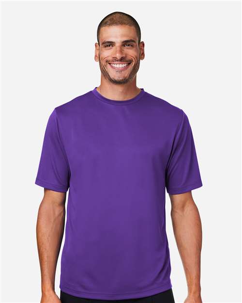 Team 365 TT15 Men's Zone Performance Mesh T-Shirt - Sport Purple - model front