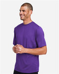 Team 365 TT15 Men's Zone Performance Mesh T-Shirt - Sport Purple - model side