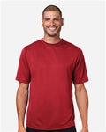 Team 365 TT15 Men's Zone Performance Mesh T-Shirt - Sport Red - model front