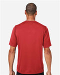 Team 365 TT15 Men's Zone Performance Mesh T-Shirt - Sport Scarlet Red - model back