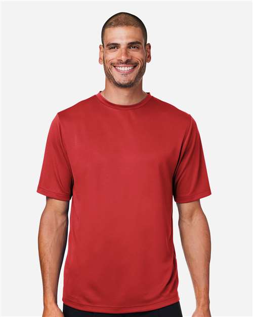 Team 365 TT15 Men's Zone Performance Mesh T-Shirt - Sport Scarlet Red - model front
