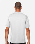 Team 365 TT15 Men's Zone Performance Mesh T-Shirt - Sport Silver - model back