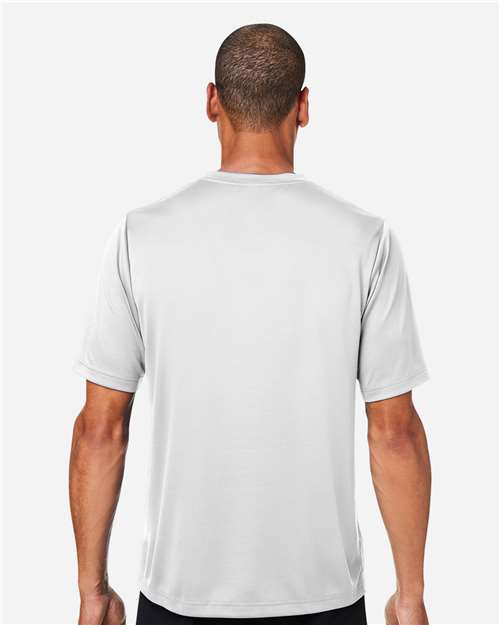 Team 365 TT15 Men's Zone Performance Mesh T-Shirt - Sport Silver - model back