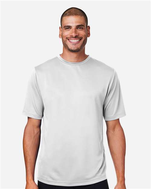 Team 365 TT15 Men's Zone Performance Mesh T-Shirt - Sport Silver - model front