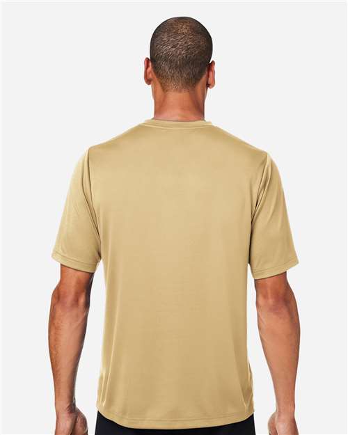 Team 365 TT15 Men's Zone Performance Mesh T-Shirt - Sport Vegas Gold - model back