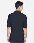 Harriton M265 Men's Easy Blend Polo - Navy - model back