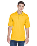 Harriton M265 Men's Easy Blend Polo - Sunray Yellow - model front