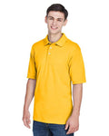 Harriton M265 Men's Easy Blend Polo - Sunray Yellow - model side
