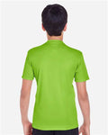 Team 365 TT11Y Youth Zone Performance T-Shirt - Acid Green - model back