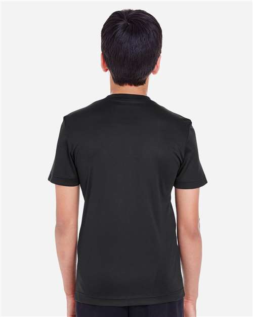 Team 365 TT11Y Youth Zone Performance T-Shirt - Black - model back
