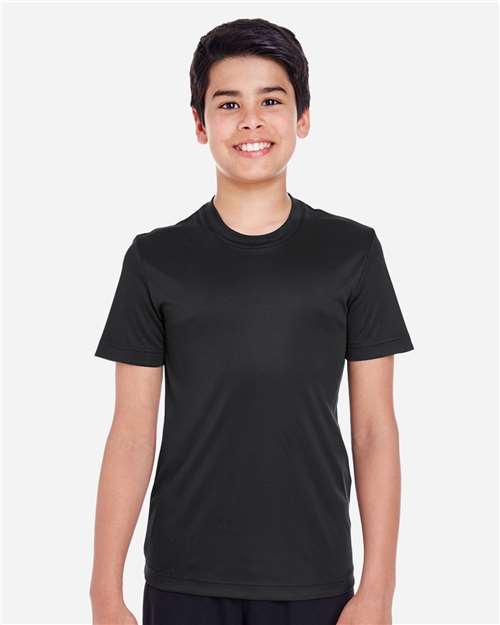 Team 365 TT11Y Youth Zone Performance T-Shirt - Black - model front
