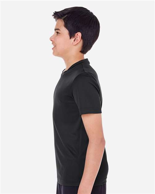 Team 365 TT11Y Youth Zone Performance T-Shirt - Black - model side