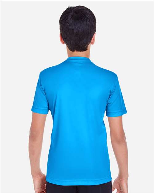 Team 365 TT11Y Youth Zone Performance T-Shirt - Electric Blue - model back