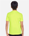 Team 365 TT11Y Youth Zone Performance T-Shirt - Safety Yellow - model back